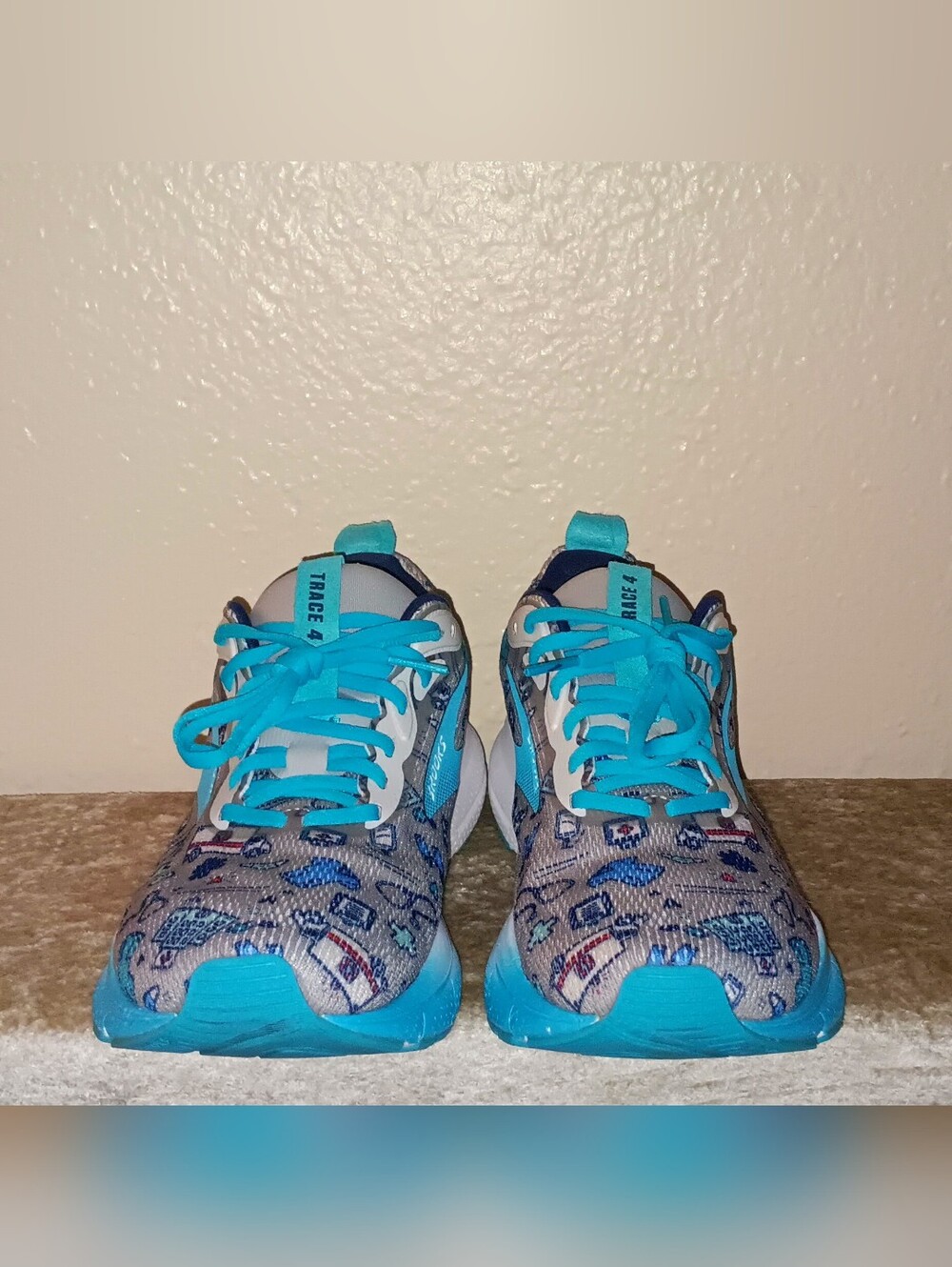 Brooks Trace 4 Hero Grey/Blue - Picture 4 of 8